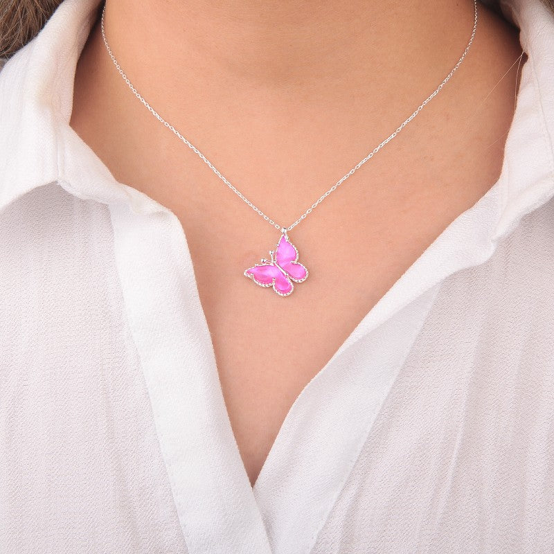 Gargantilla Farfalla Rosa