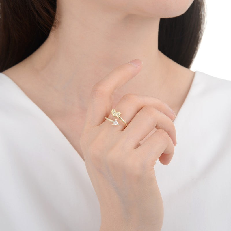 Anillo D'oro Cuore e Datario