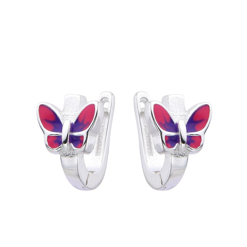 Argollas Infantile Farfalla Viola