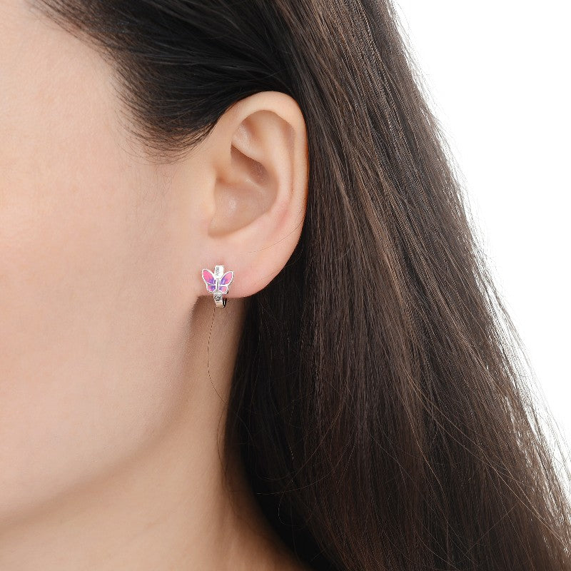 Argollas Infantile Farfalla Viola