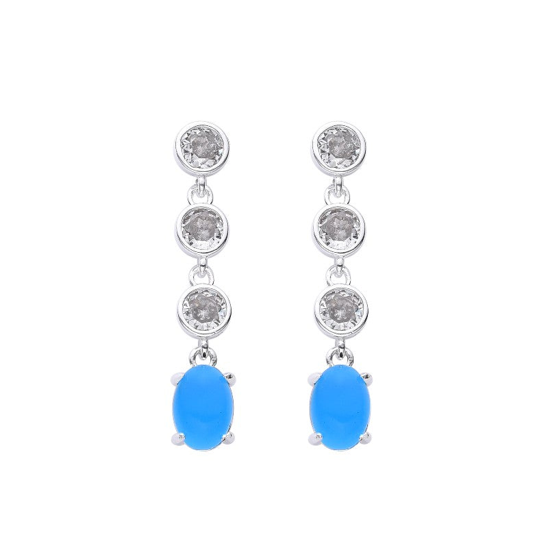 Zarcillos Lunghi Blu Chiaro