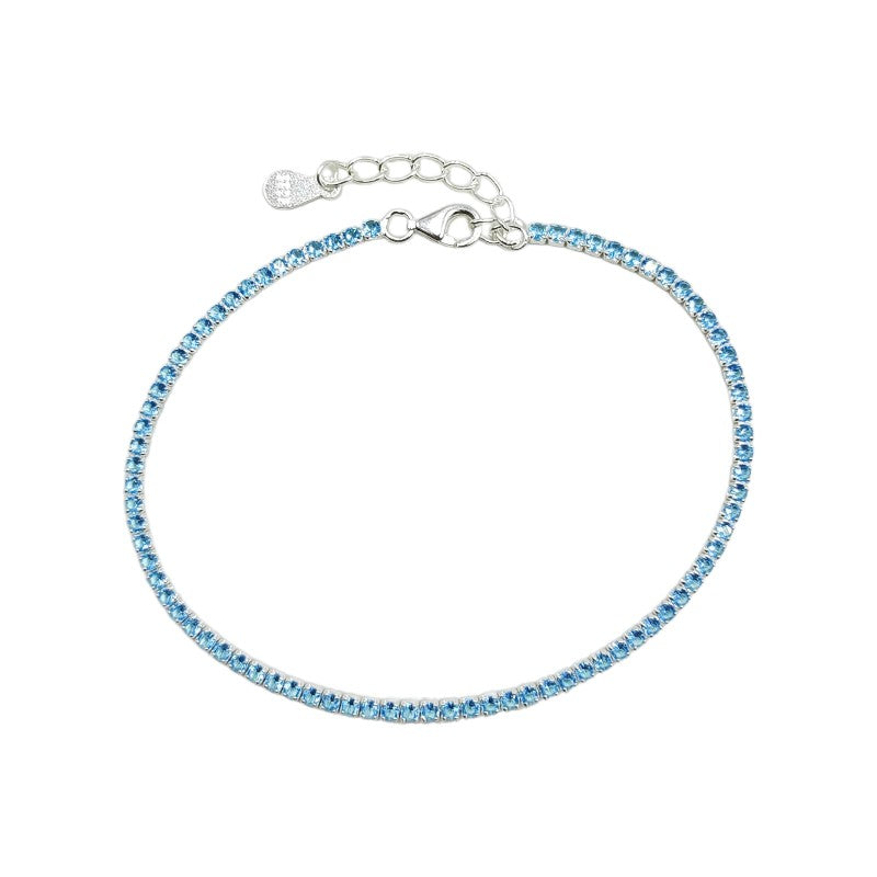 Pulsera Tennis Blu