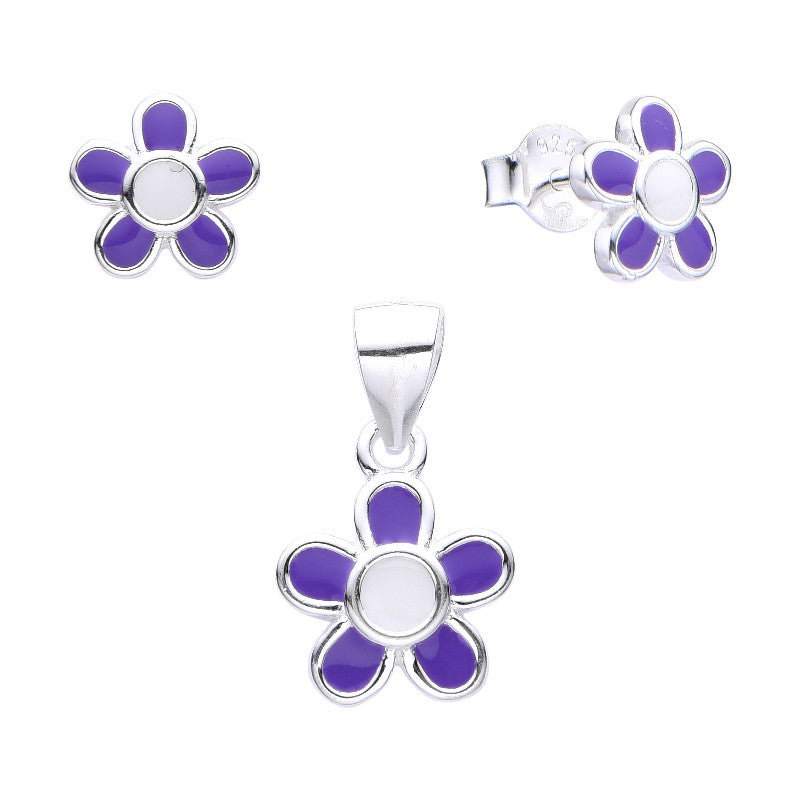 Set Infantile dei Fiori Viola