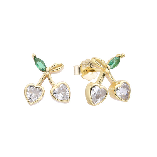 Zarcillos Stud D'oro Ciliegie