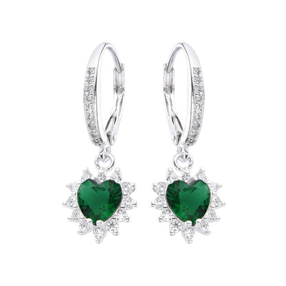 Zarcillos Cuore Verde