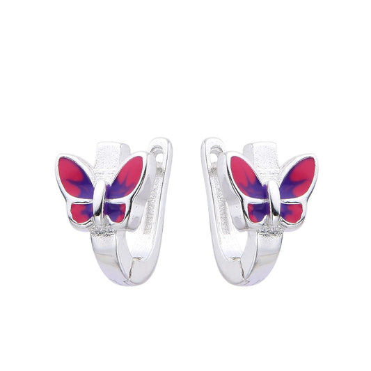 Argollas Infantile Farfalla Viola