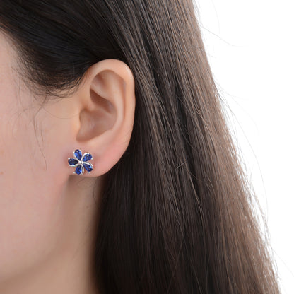 Zarcillos Fiori Blu