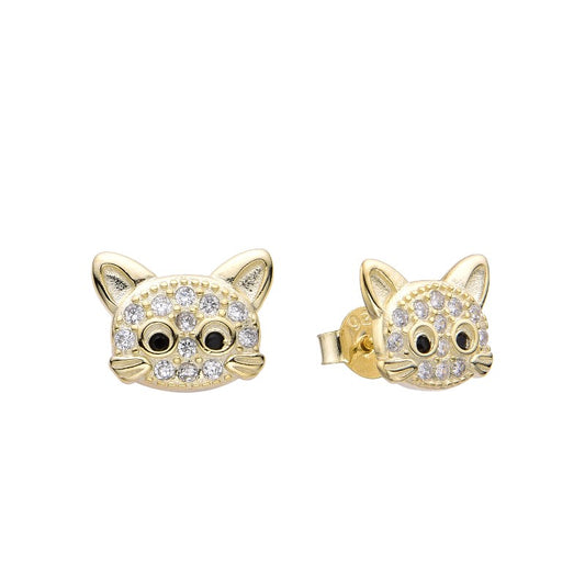 Zarcillos Stud D'oro Gatto