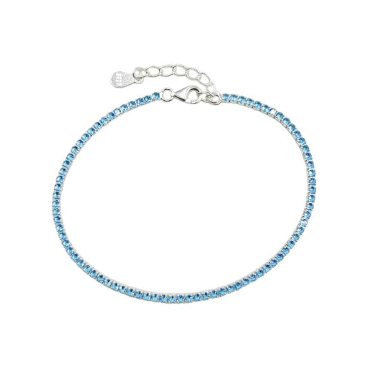 Pulsera Tennis Blu