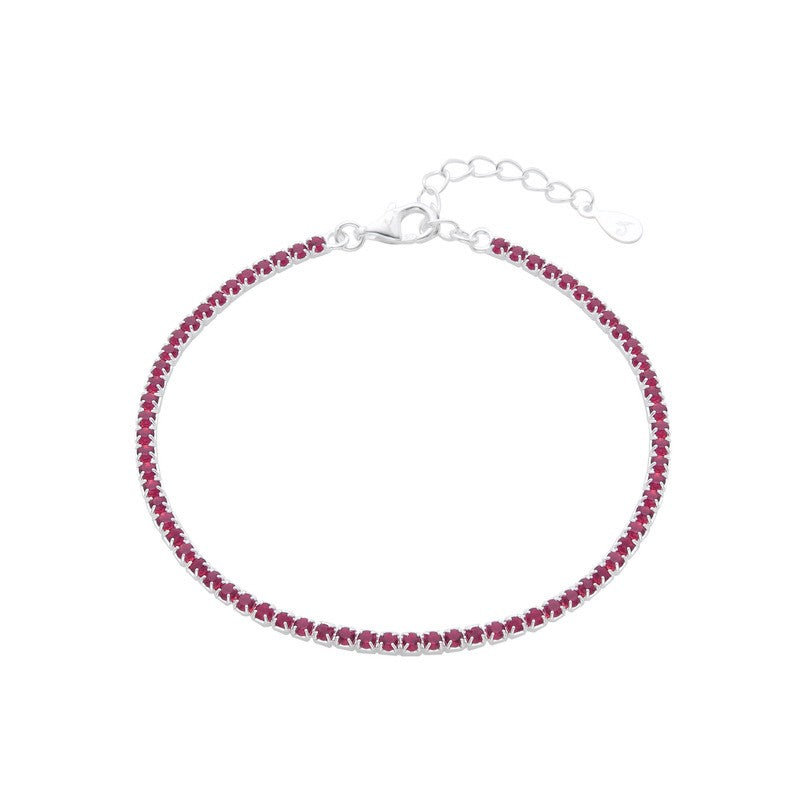 Pulsera Tennis Rosso