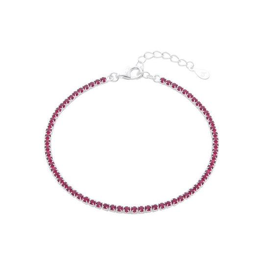 Pulsera Tennis Rosso