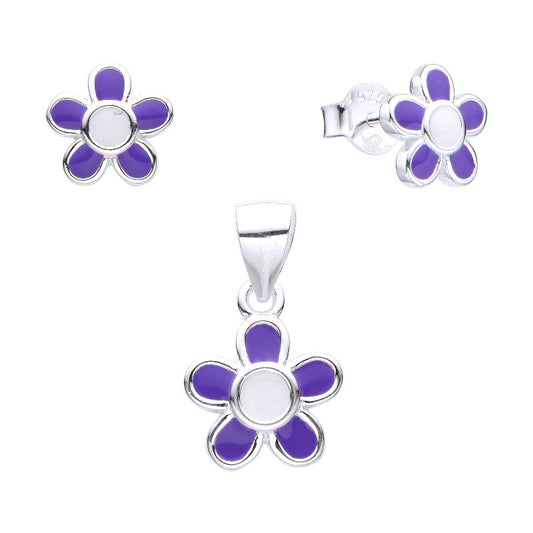 Set Infantile dei Fiori Viola