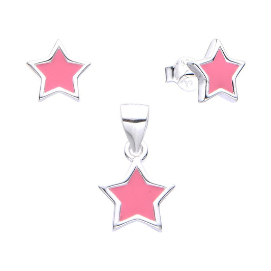 Set Infantile delle Stelle Rosa