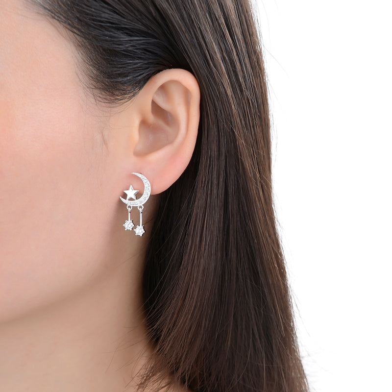 Zarcillos Luna e Estelle